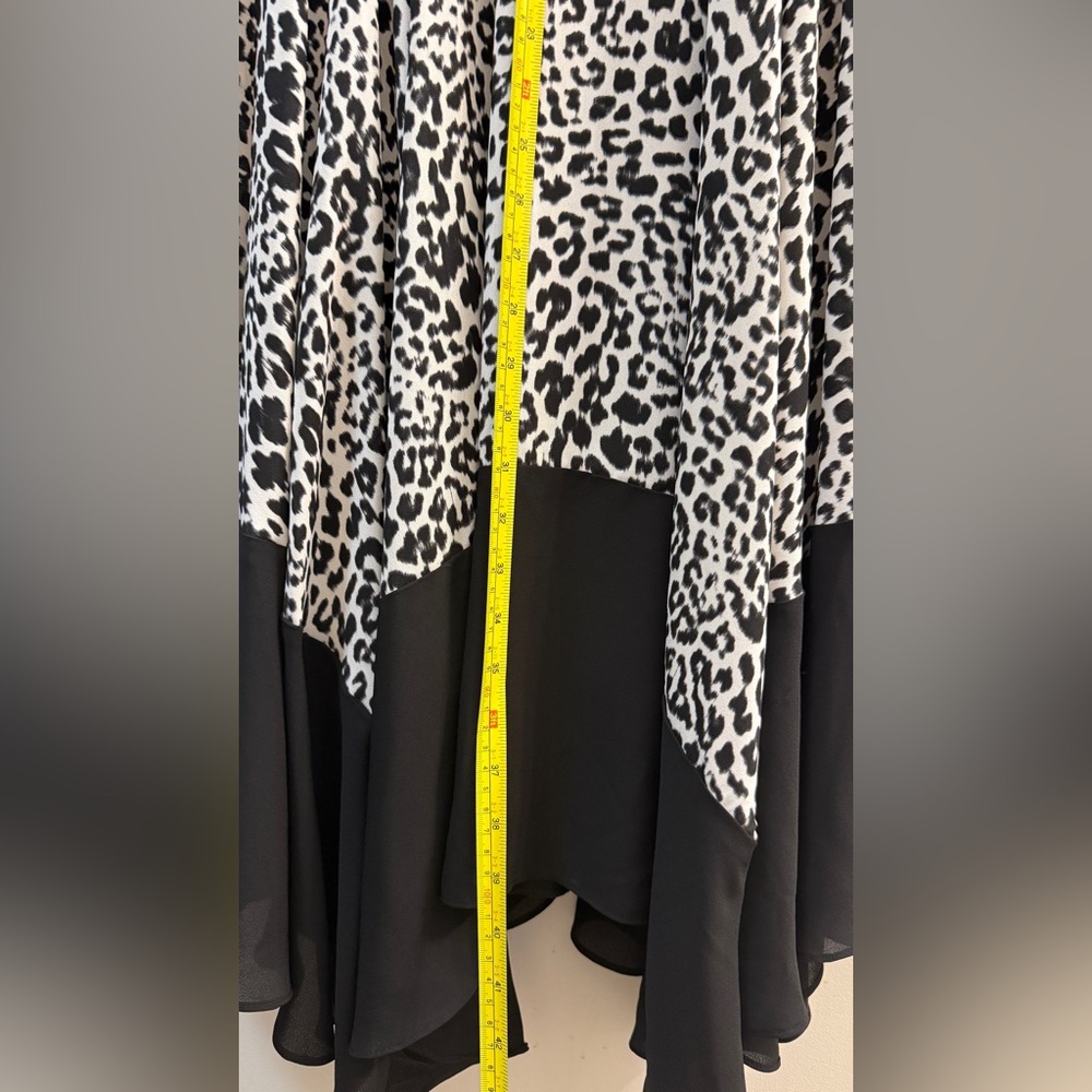 White House Black Market Leopard High-Low Dress 8 - Picture 11 of 13